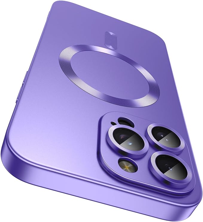 Magnetic for iPhone 15 Pro Max Case Slim Soft Silicone Bumper Shockproof by LEKEVO