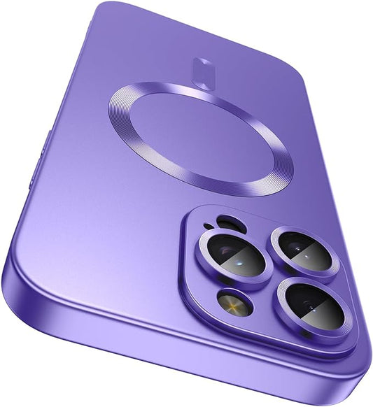 Magnetic for iPhone 15 Pro Max Case Slim Soft Silicone Bumper Shockproof by LEKEVO