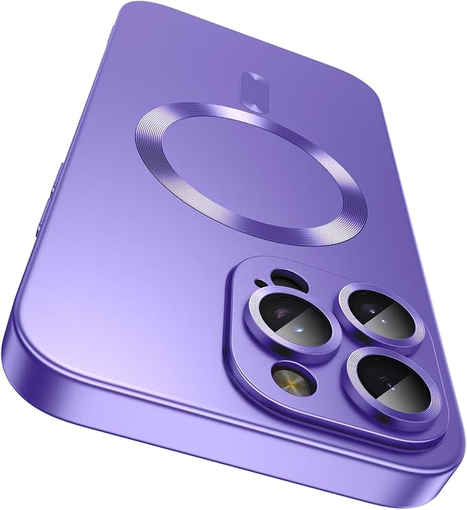 Magnetic for iPhone 14 Pro Max Case Slim Soft TPU Bumper Shockproof Metallic by LEKEVO