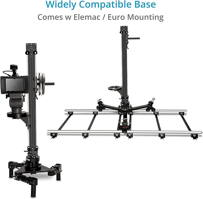 Proaim Alpine Vertical Tower Mitchell Camera Slider w Euro Base + Bag Packing - Image 3