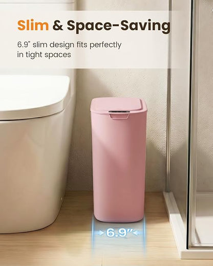 Cesun Motion Sensor Trash Can, 5 Gallon Automatic Bathroom Garbage Can - Image 3