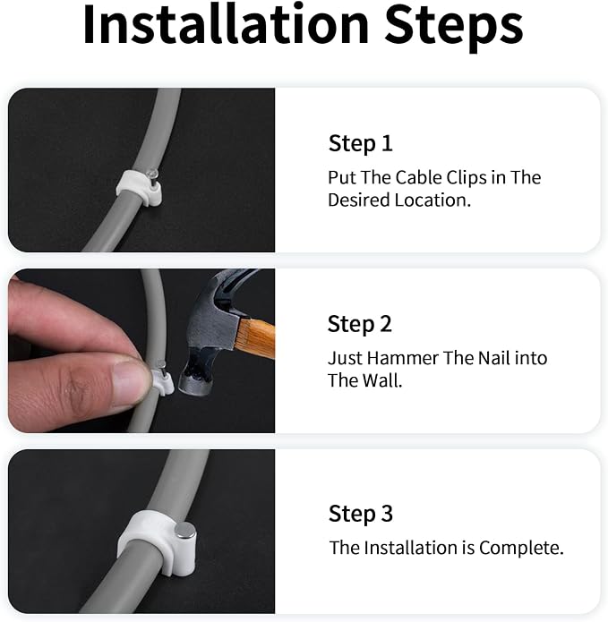 Cable Clips, Wire Wall Clips - Image 3
