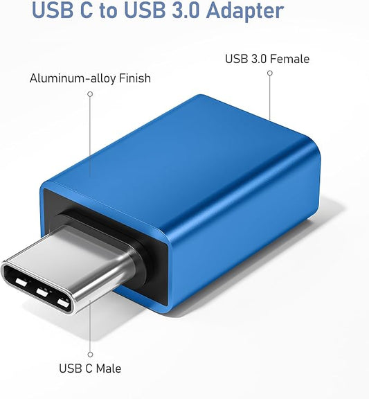 Basesailor USB C to USB Adapter 3Pack, USBC Male to USBA 3.0 Female OTG Adapter - Image 2