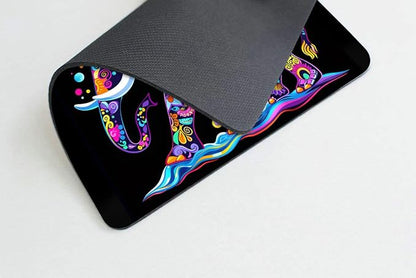 Square Mouse Pad Decorative Patterned Elephant-1, Gaming Mouse Pads - Image 4