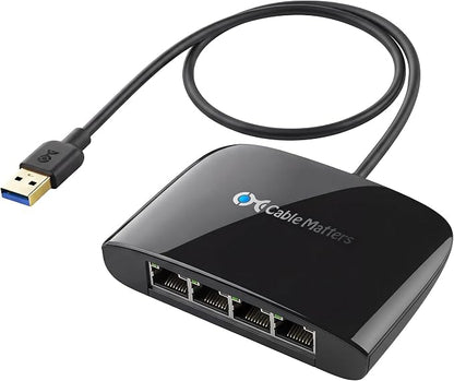 Cable Matters USB to 4-Port Gigabit Ethernet Switch by CableMatters