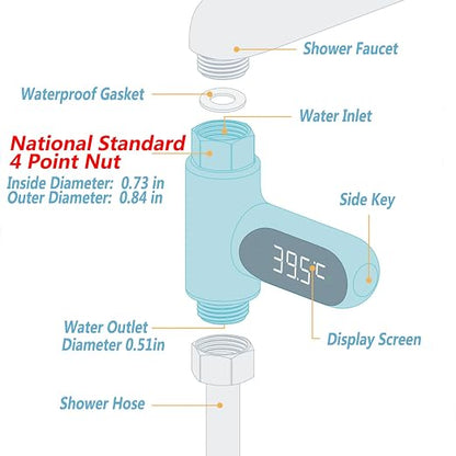 Shower Thermometer LED Digital Display - Image 2