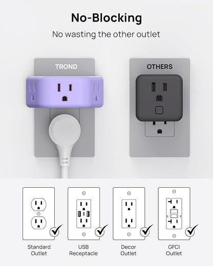 TROND Purple Outlet Extender - Image 4
