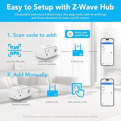 NEO Z-Wave Plus Smart Mini Plug, Compact Z-Wave Outlet - Image 8