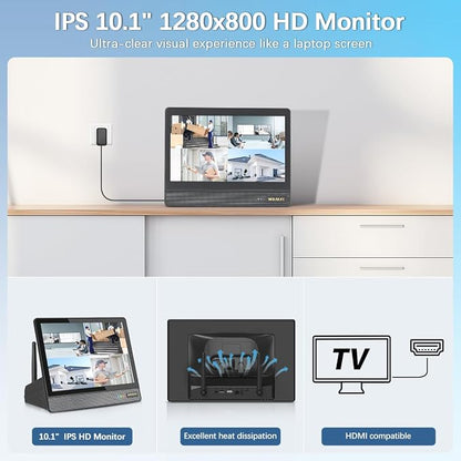 【All-in-One Security System】 Outdoor Wireless Security Camera System, Home - Image 3