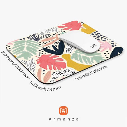 Square Mouse Pad Tropical Plants, Personalized Premium-Textured Custom Mouse - Image 2