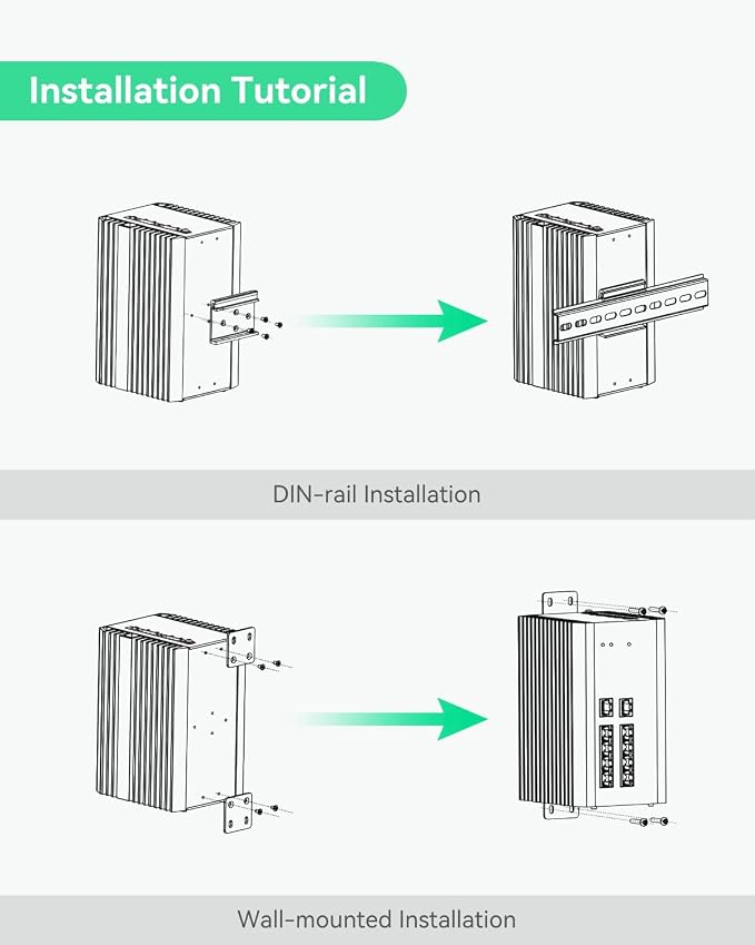 LINOVISION Industrial 8 Ports Gigabit Managed PoE Switch - Image 7