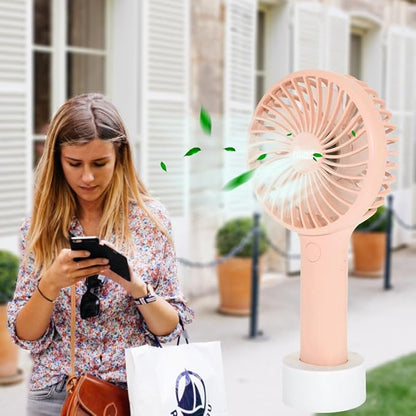 Miady 2-Pack Upgraded 5000mAh Portable Handheld Fan 3 Speed Mini USB Strong - Image 5