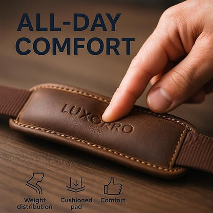 Luxorro Full Grain Leather Briefcase - Image 8