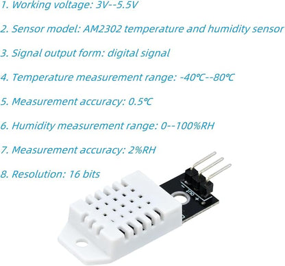 3Pcs DHT22 AM2302 Digital Temperature and Humidity Sensor Module | Replace - Image 3