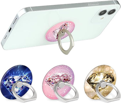 Bonoma Phone Ring Holder, 3 Pack Universal Finger Ring Stand Grip Kickstand Ring - Image 3