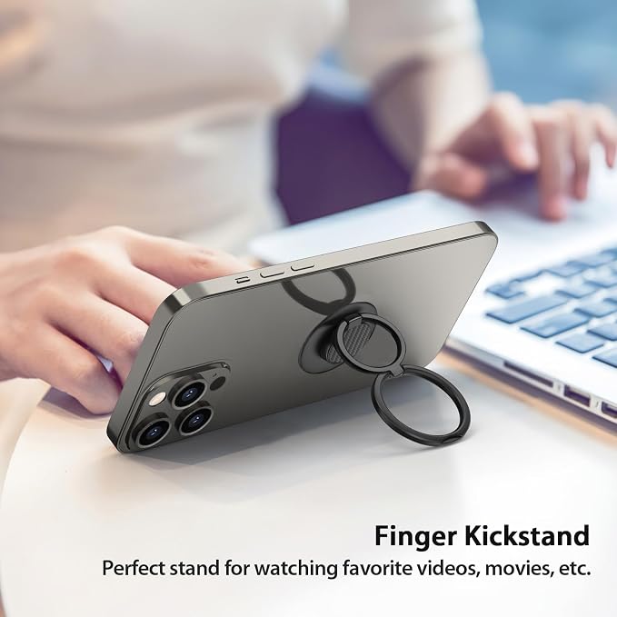 Phone Grip, Phone Ring Holder Finger Kickstand, Adjustable Metal Cell Phone - Image 5