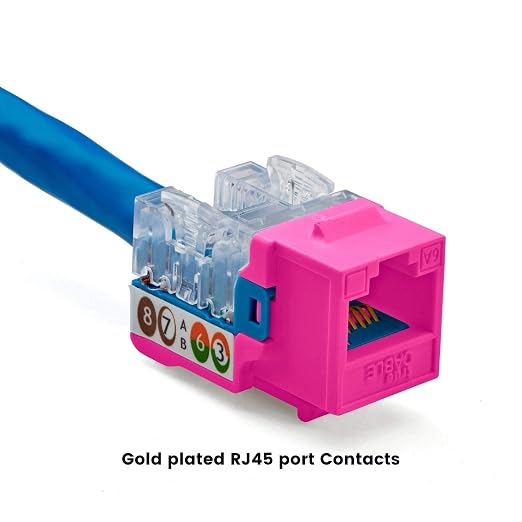 trueCABLE Cat6A Keystone Jack, Unshielded, 90 Degree Punch-Down, UL Listed - Image 6