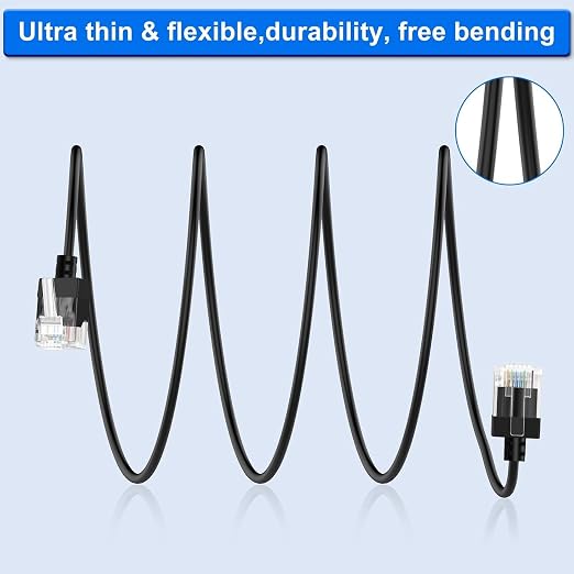 Cat6A Ethernet Cable 90 Degree Up Angled 15FT 5 Pack, Flexible Slim & Ultra - Image 6