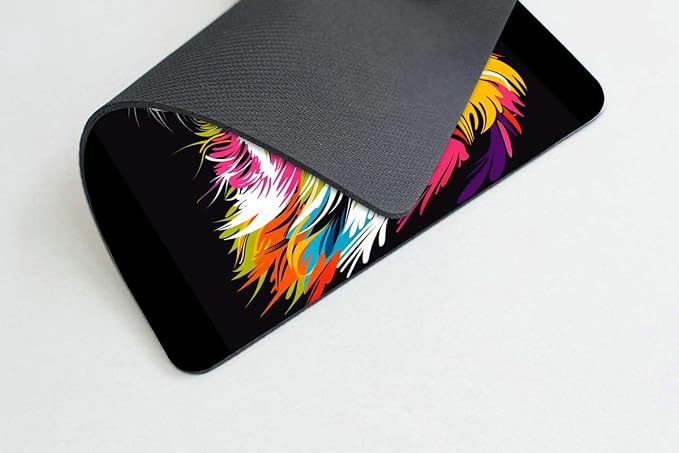 Square Mouse Pad Colorful Dog Portrait-1, Gaming Mouse Pads - Image 3