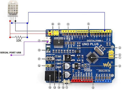 AITRIP 2pcs DHT22/AM2302 Digital Temperature and Humidity Sensor Module - Image 5