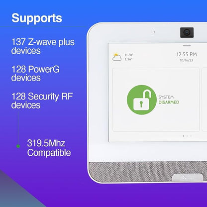 Qolsys IQ Panel 4: Wireless Smart Home Security System Alarm Panel - Image 5