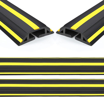 Eapele 10 ft Floor Cable Cover Protector, Heavy Duty PVC Duct Easy to Unroll by Eapele