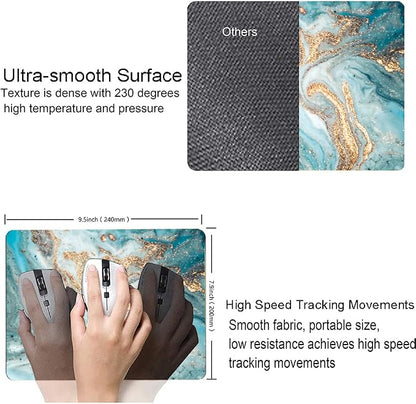 Mouse Pad, Marble Mouse Pad, Premium-Textured Mouse Mat Square Waterproof - Image 3