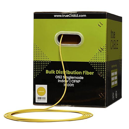 TRUE CABLE 12 Strand Fiber Indoor Distribution Cable, 1000 Feet, OS2 Single - Image 3