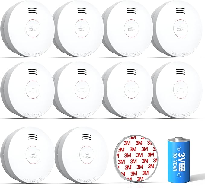 SITERWELL Smoke Detector, Smoke Detector 10 Year Battery by SITERWELL