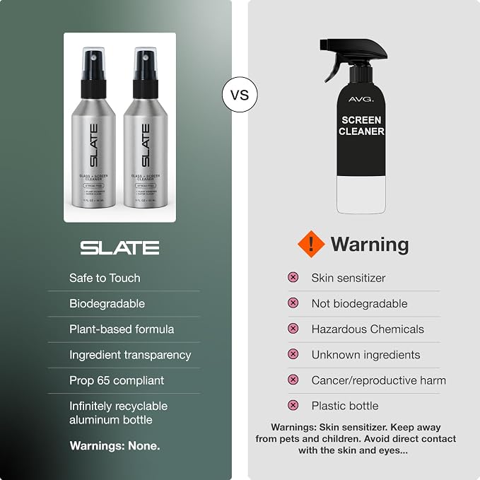 Slate Screen Cleaner Spray and Microfiber Cloth - Image 6