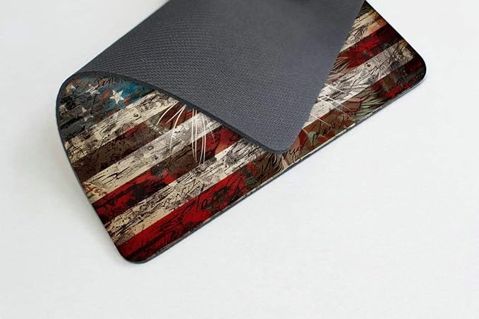 Square Mouse Pad Colorful Cat and National Flag-3, Gaming Mouse Pads - Image 6