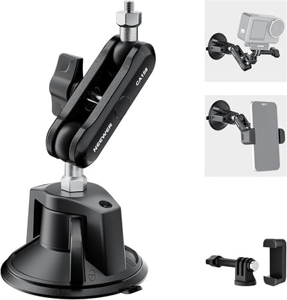 NEEWER Suction Cup Phone Holder & Camera Mount Compatible by Neewer