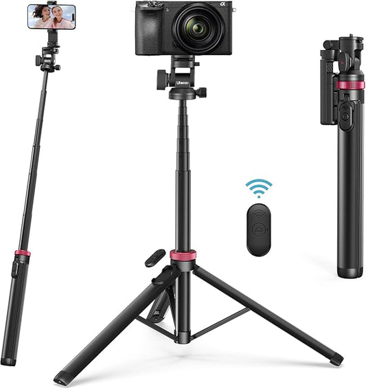 ULANZI MT-78 Extendable Phone Tripod, Metal 72.83" Selfie Stick Camera Tripod by ulanzi