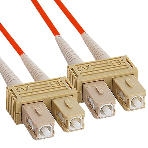 ICC SC to SC Duplex Multimode 62.5/125 Fiber Patch Cable, OFNR Riser, 2.0mm Zip by ICC