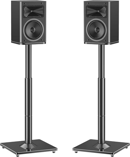 MOUNTUP Universal Speaker Stands Pair 28.3" to 37.4" Height Adjustable Floor by MOUNTUP