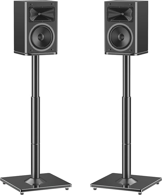 MOUNTUP Universal Speaker Stands Pair 28.3" to 37.4" Height Adjustable Floor by MOUNTUP
