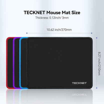 TECKNET Mouse Pad with Anti-fray Stitching, Waterproof Surface & Non-Slip - Image 6