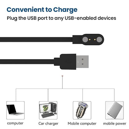 Magnetic 2 Pin Smart Watch Charger Cable Adapter, Compatible - Image 9