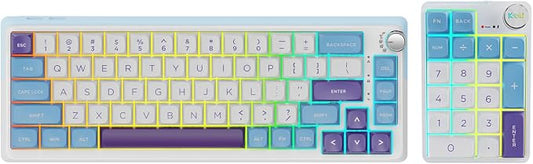 K68 Pro Gaming Keyboard, Layout Compact Wireless Mechanical Keyboard, Gasket by KZZI