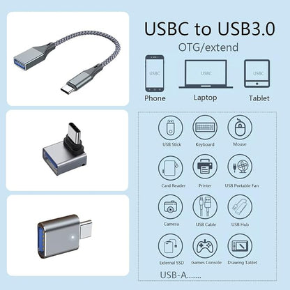 3Pcs Upgraded USB C to USB Adapter, High-Speed Data Transfer, USB Converter - Image 2