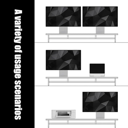Dual‑Tier Monitor Stand for Modern Desk Setup – Minimalist Wooden and Metal - Image 7
