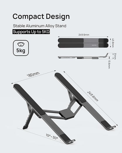 SODI Foldable Laptop Stand for Desk, Lightweight Portable Laptop Stand for - Image 8