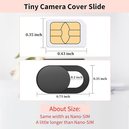 Webcam Cover 0.03 inch Ultra Thin Laptop Camera Cover Slide - Image 3