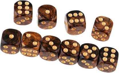 Yiotfandoll 20PCS Polyhedral Dice D6 Dice 16mm Acrylic 6 sided Dice Game Dice - Image 3