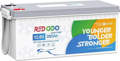 Redodo 12V 280Ah Low Temp Cutoff LiFePO4 Battery, 3584Wh Lithium Battery by PrimeDayRedodoSaveup55