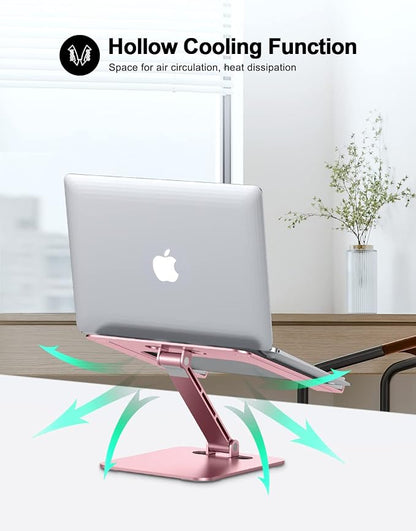 Foldable Laptop Stand, Height Adjustable Ergonomic Computer Stand - Image 3
