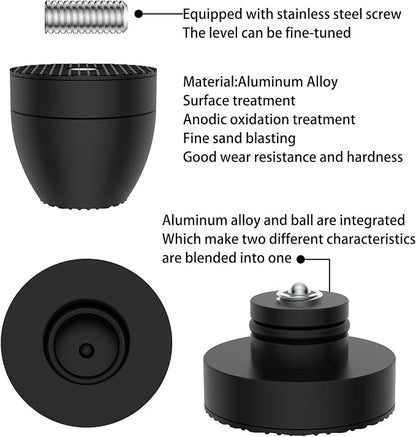 Audiocrast 4X HiFi Speaker Spikes Stand Feet Pads 30x33mm Isolation Feet - Image 2