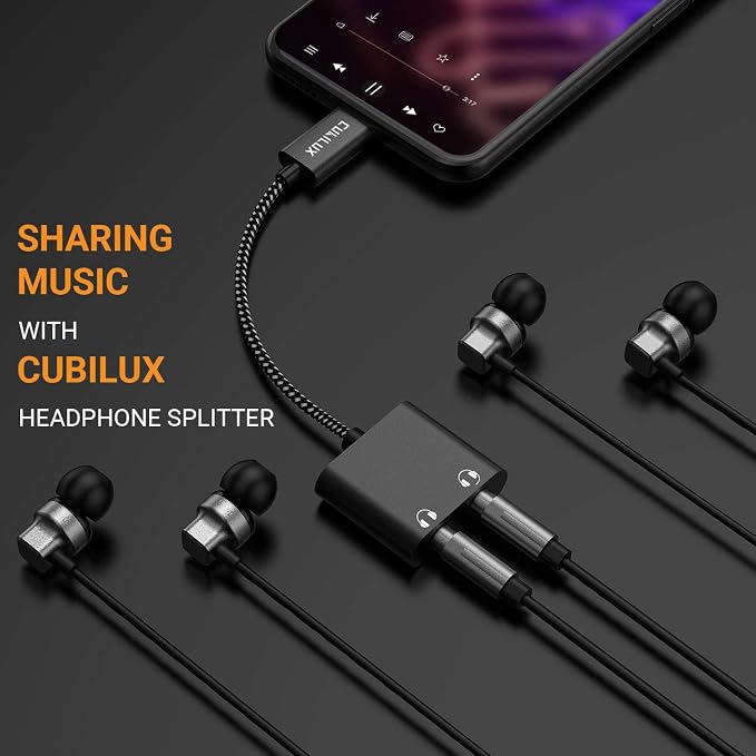 USB C Audio Splitter for 2 Headphones - Image 3