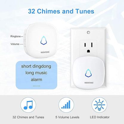 Wireless Motion Sensor Door Chime: Business Entry Doorbell Indoor Motion - Image 2