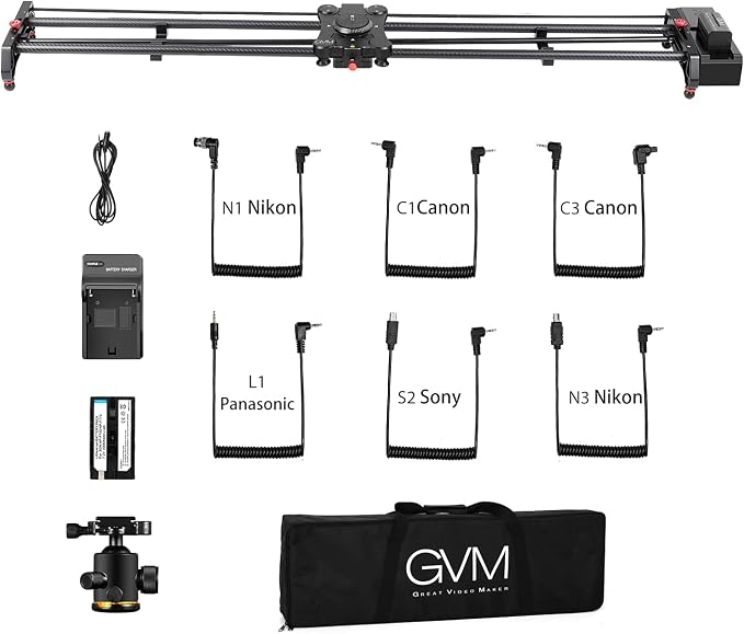 GVM Motorized Camera Slider, Support Video Mode, Time Lapse Photography - Image 5